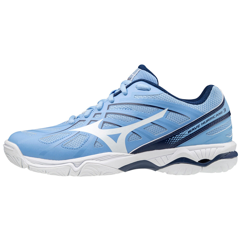 Mizuno Women's Wave Hurricane 3 Volleyball Shoes Blue/white (V1GC174029-ARO)